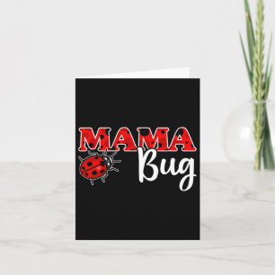 Ladybug Mum Of The Birthday Girl Shirt  Card