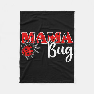 Ladybug Mum Of The Birthday Girl Shirt Fleece Blanket