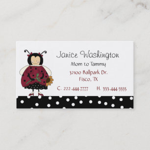 Ladybug Mummy Card
