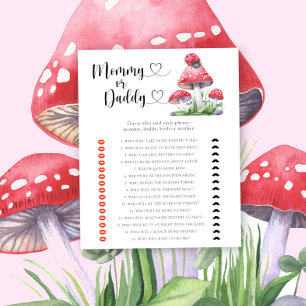 Ladybug - mummy or daddy baby shower game