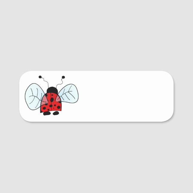 Ladybug   name tag (Front)