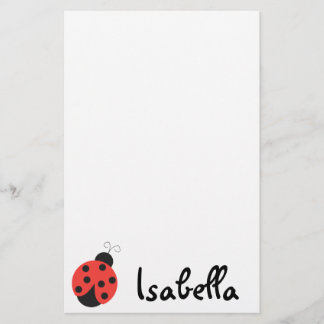 Ladybug Notepad Stationery