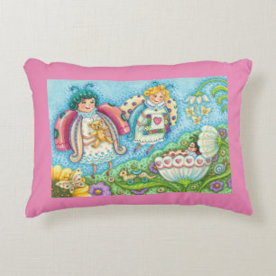 Ladybug Nursery ACCENT PILLOW Border