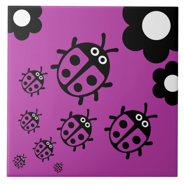 ladybug Nursery Decor Tile (Front)