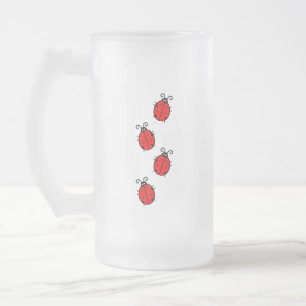 LadyBug Office Home  Personalise Destiny Destiny'S Frosted Glass Beer Mug