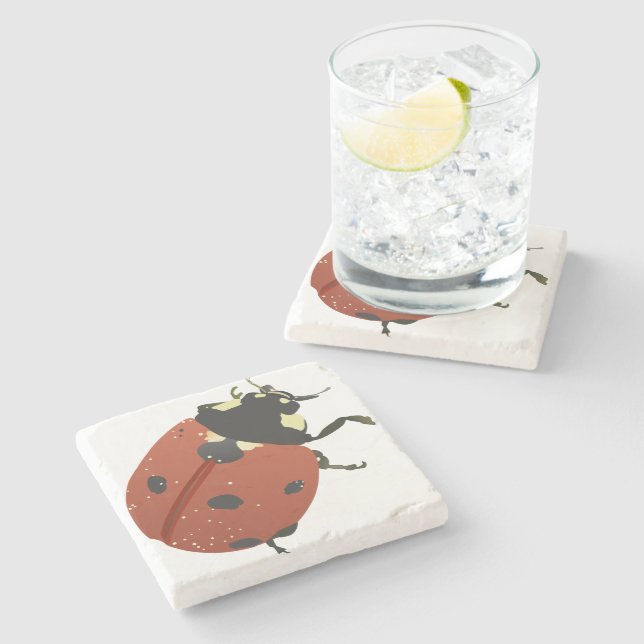 LadyBug Office Home  Personalise Destiny Destiny'S Stone Coaster (Side)