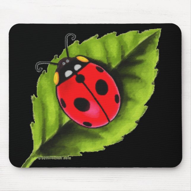 Ladybug on a Leaf Mouse Mat (Front)