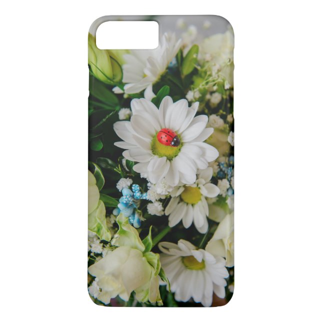 Ladybug on a white flower Case-Mate iPhone case (Back)