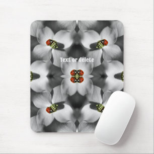 Ladybug On Dogwood Flower Nature Personalised  Mouse Mat