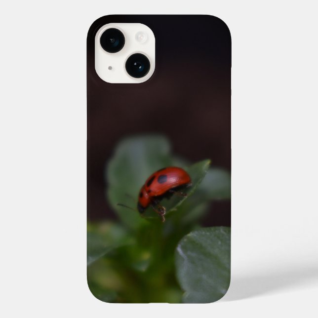 Ladybug on Flowers Case-Mate iPhone Case (Back)