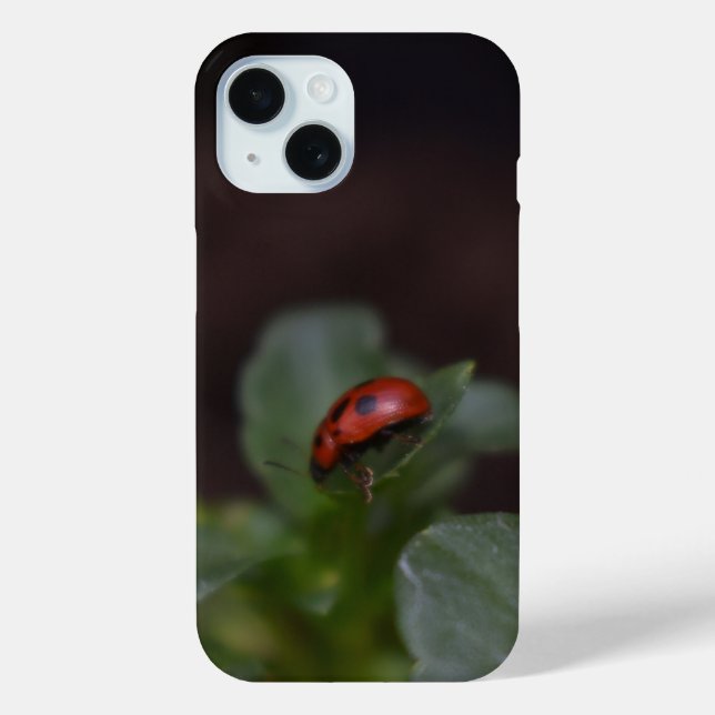 Ladybug on Flowers Case-Mate iPhone Case (Back)