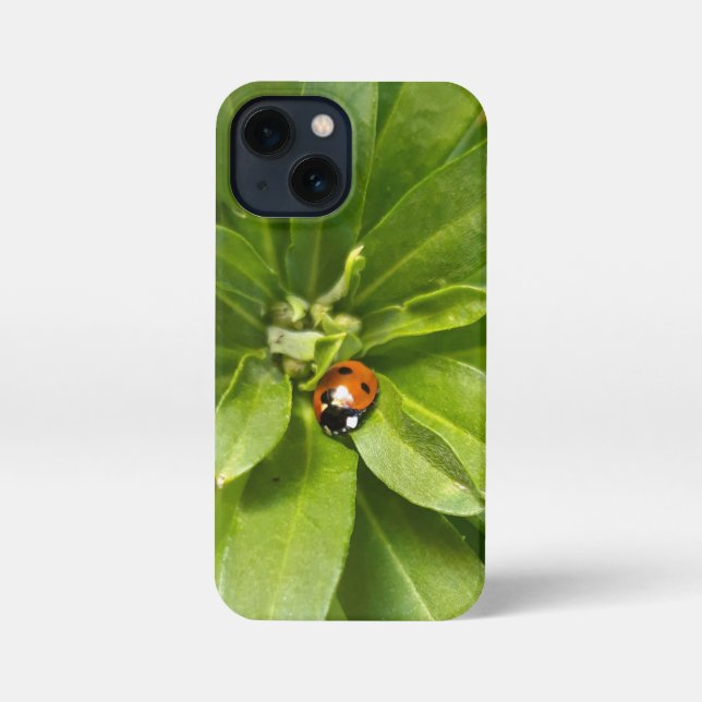 Ladybug on Flowers iPhone Case (Back)