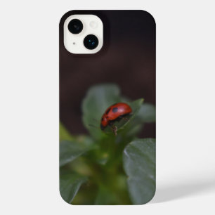 Ladybug on Flowers iPhone 14 Plus Case