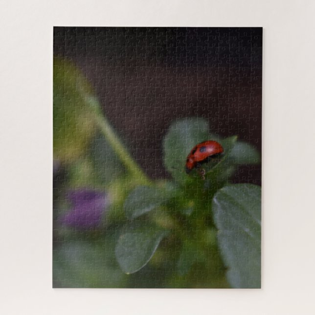 Ladybug on Flowers Jigsaw Puzzle (Vertical)