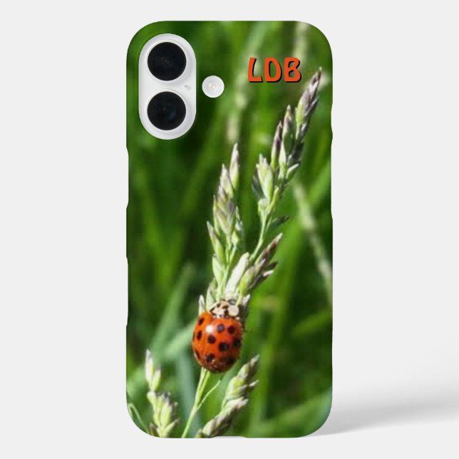 Ladybug on Grass Case-Mate iPhone Case (Back)