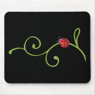 Ladybug on Vine Mouse Mat