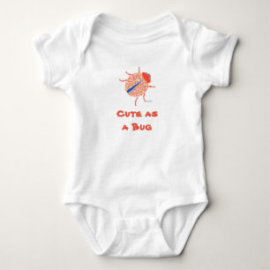 Ladybug One-Piece Baby Bodysuit