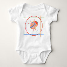 Ladybug One-Piece Baby Bodysuit