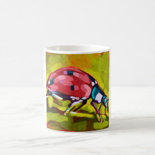 Ladybug Painting - Gift for Insect Lovers Coffee Mug