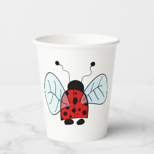 Ladybug paper cups
