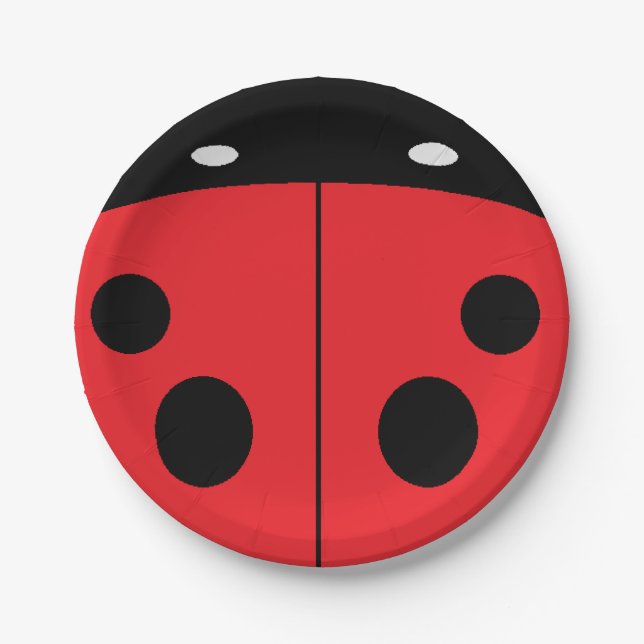 Ladybug  paper plate (Front)