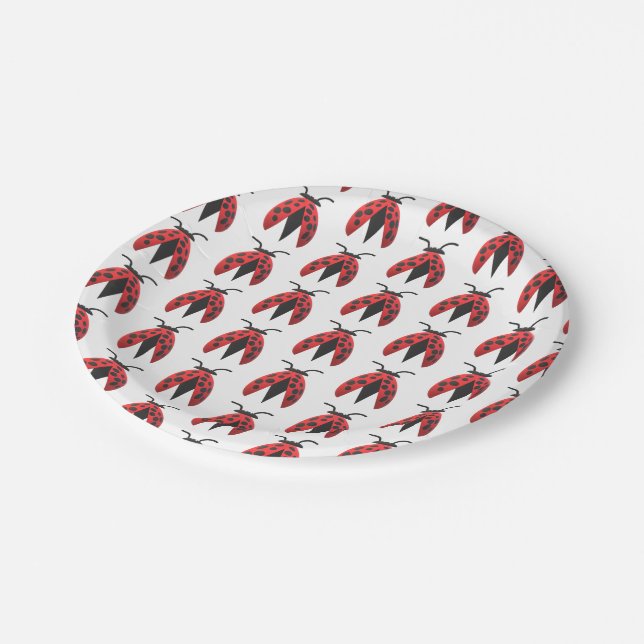 Ladybug Paper Plate (Angled)