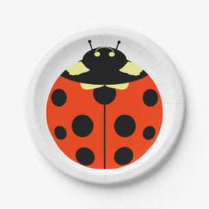 ladybug paper plate