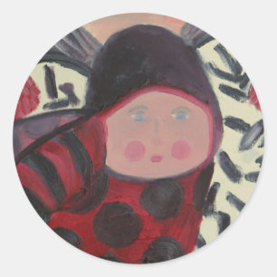 Ladybug Party Sticker