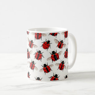 Ladybug Pattern Coffee Mug