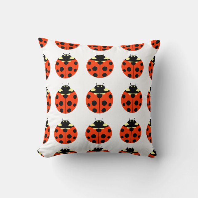 ladybug pattern cushion (Front)