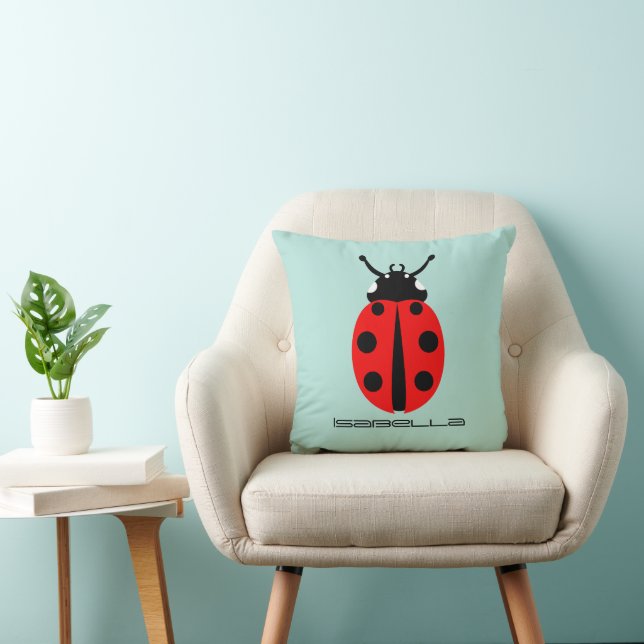 Ladybug Pattern Cushion (Chair)