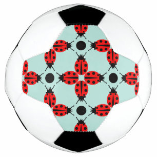 Ladybug Pattern Football
