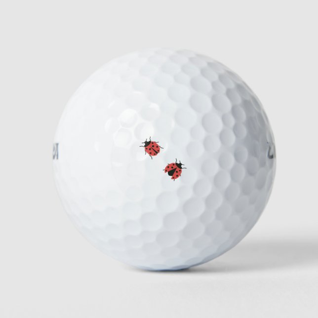 Ladybug Pattern Golf Balls (Front)