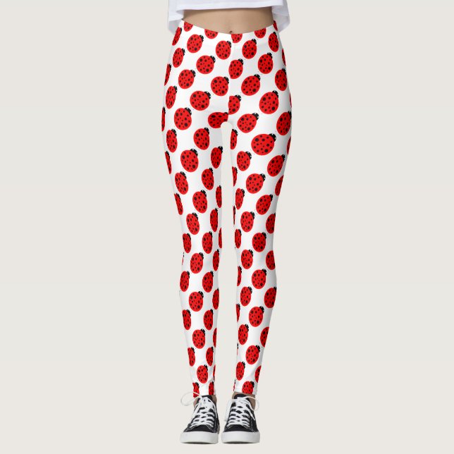 Ladybug Pattern Leggings (Front)