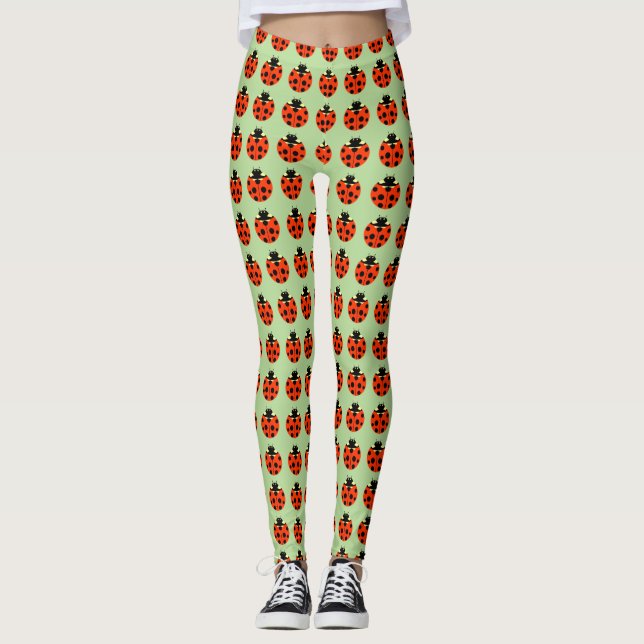 Ladybug Pattern Leggings (Front)