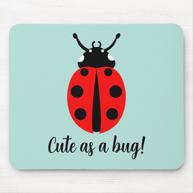 Ladybug Pattern Mouse Mat (Front)
