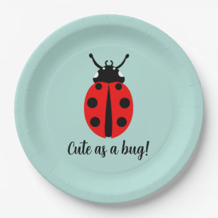 Ladybug Pattern Paper Plate