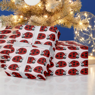 Ladybug Pattern Wrapping Paper