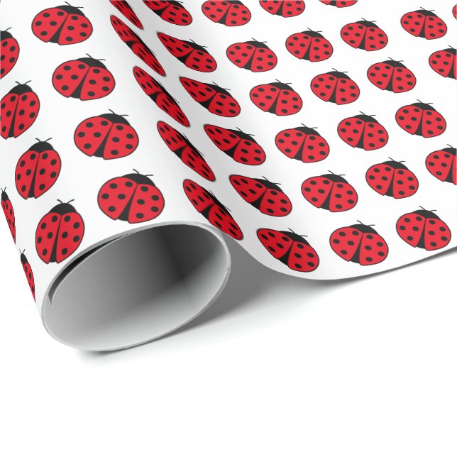 Ladybug pattern   wrapping paper (Roll Corner)