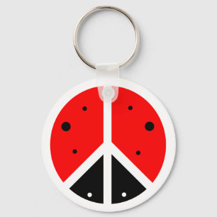 Ladybug Peace Keychain