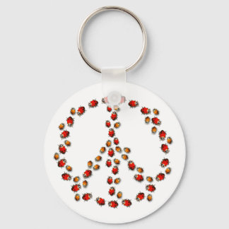 Ladybug Peace Keychain