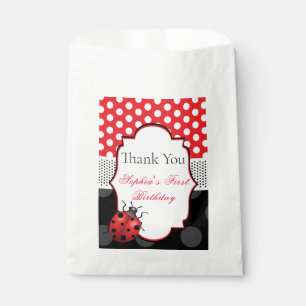 Ladybug Personalised Birthday Favour Bags