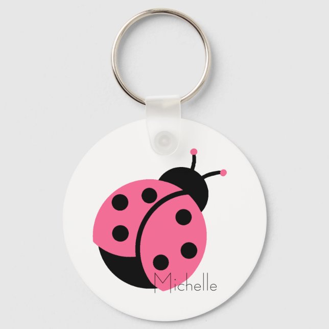 Ladybug Personalised Keychain (Front)