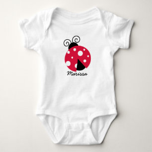 Ladybug Personalised Templates Baby Bodysuit