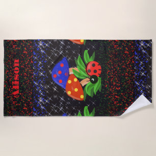 Ladybug Personalised Towel