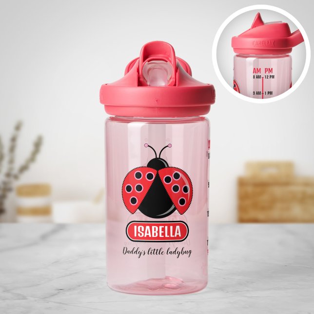 Ladybug Personalised Water Bottle with Timeline (Creator Uploaded)