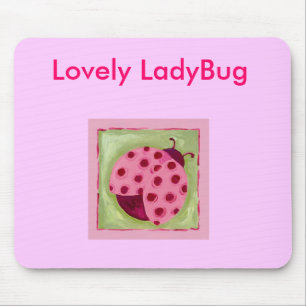 Ladybug-Photographic-Print-C13214722, Lovely La... Mouse Mat