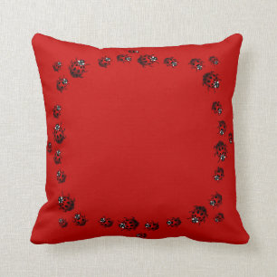 Ladybug Pillows Ladybird Art Pillows Ladybug Decor
