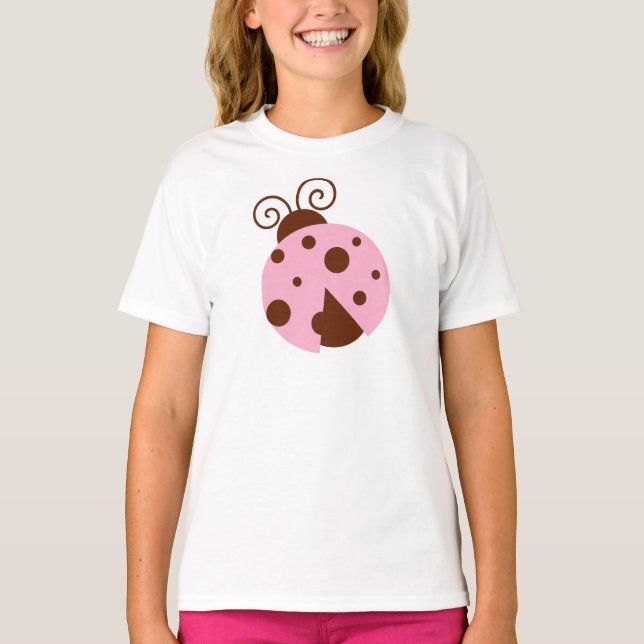 Ladybug, Pink Ladybug, Cute Ladybug, Ladybird T-Shirt (Front)