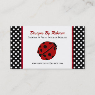 Ladybug & Polka Dots Business Cards